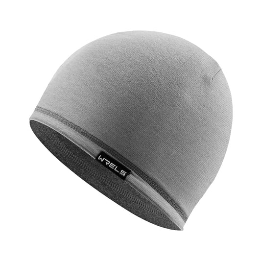 WRELS Reversible Winter Running Hat Soft Stretch Thermal Cycling Skull Cap for Women Men Double Sided Sports Hat - color: A Reversible Hat (Grey/Grey)