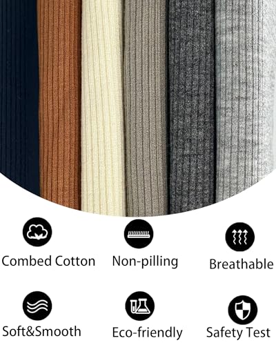 vidsel Slouchy Beanie Hats for Women & Men Cotton Knit Cuffed Skull Cap - color: 2-black,grayish Green