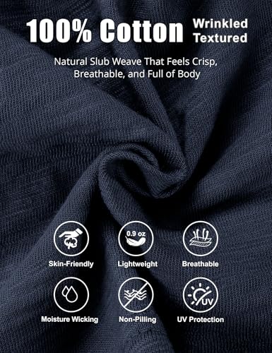ROYBENS Lightweight 100% Cotton Slouchy Summer Beanie Men Women, Chemo Cap - color: 1pc Navy Blue, size: Medium