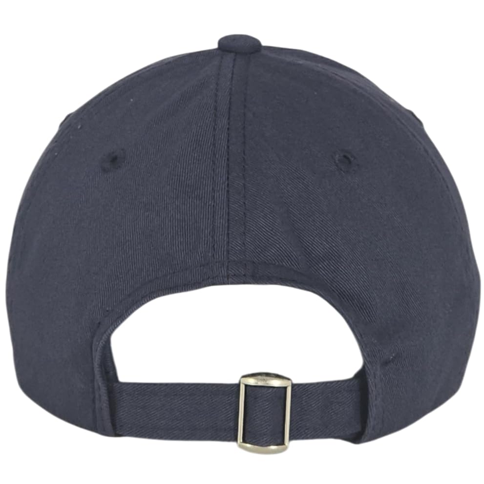 E BY ELIDAN Boston EST 1630 Dad Hat, Embroidered Cotton Baseball Cap - color: Navy Est 1630 Red