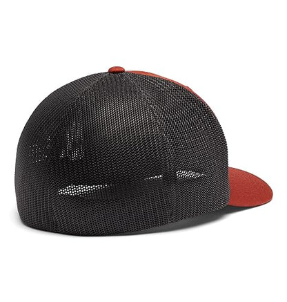 Columbia Unisex PFG Fish Flag Mesh Ball Cap - color: Warp Red/Shark, size: Large-X-Large