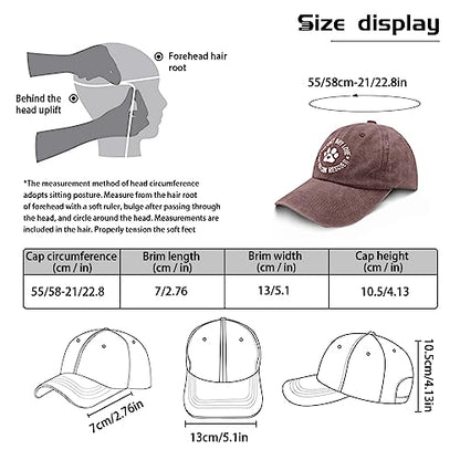 Funny Dogs Lover Caps Dad Hat, Graphic Dad Hats for Women - color: Wine Red