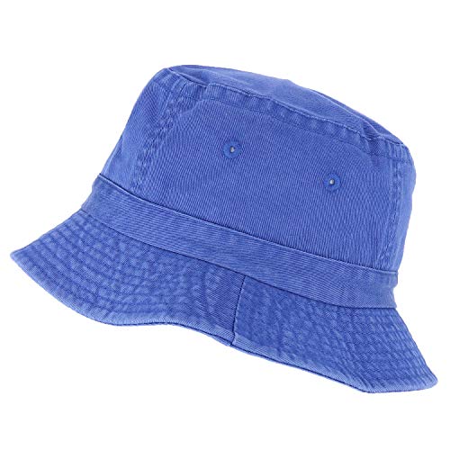 Armycrew Pigment Dyed Washed 100% Cotton Unisex Bucket Hat - color: Indigo