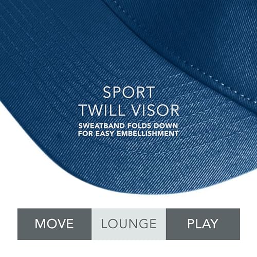 Augusta Sportswear Sport Twill Visor - color: Navy