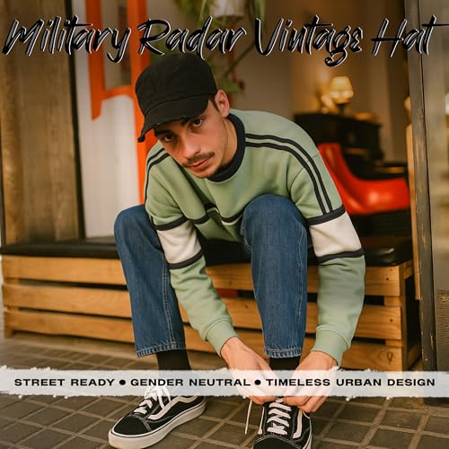 Funky Junque Vintage Newsboy Cap, Women's Cadet Cabbie Hat - color: 2 Pack: Distressed Black & Camel