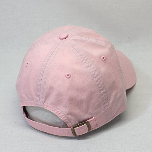 Washed Canvas Combed Cotton Unstructured Soft Crown Adjustable Dad Hat Baseball Cap - color: Pink Cp