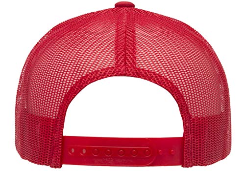 Yupoong Yp Classics Retro Trucker Cap - color: Red, size: One Size, style: Single