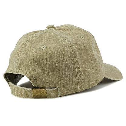 Trendy Apparel Shop Dachshund Embroidered Dog Theme Low Profile Dad Hat Cotton Cap - color: Khaki