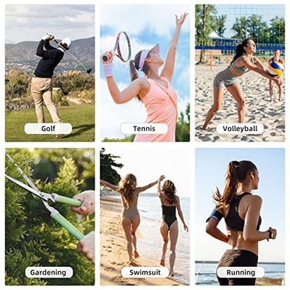 Leopard Print Sunscreen Visor Cap Adjustable Empty Top Athletic Beach Hat - color: 19