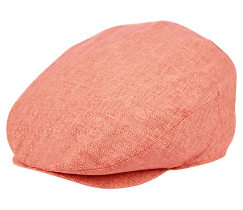 Men's Linen Flat Ivy Gatsby Summer Newsboy Hats - color: Red, size: Large-X-Large