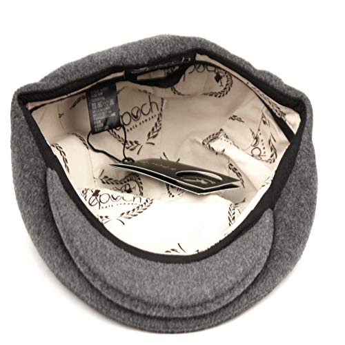 EPOCH Men's Contemporary Winter Wool Newsboy Ivy Hat - color: Iv3009gray, size: Large-X-Large