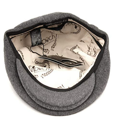 EPOCH Men's Contemporary Winter Wool Newsboy Ivy Hat - color: Iv3009gray, size: Large-X-Large