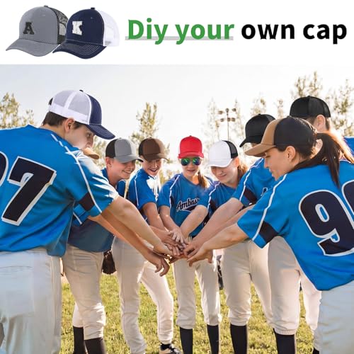 Suhine 24 Pcs Blank Trucker Hat Bulk,Unisex Baseball Cap - color: Multicolor 1