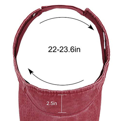 Sport Sun Visor Hats Cotton Ball Caps Empty Top Baseball Sun Cap for Men Women - color: Wine Red