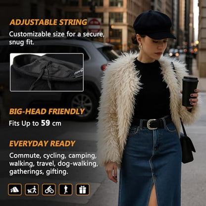Comhats Women's Wool Winter Warm Newsboy Hats, Fashion Pageboy Beret Cap - color: 67145_beige, size: Medium