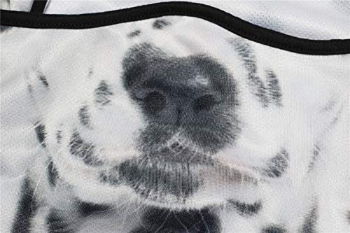 WTACTFUL 3D Animal Ears Balaclava, Breathable Face Mask for Halloween - color: Dalmatian Mss-02