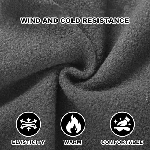 Frienda 2 Pcs Balaclava Ski Mask Windproof Warmer Fleece Adjustable Winter Mask Face Cover for Men Women - color: Black,dark Grey
