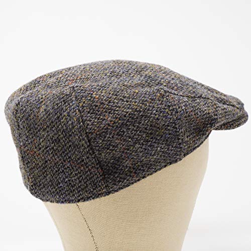 Nevis Flat Cap - 100% Handwoven Wool – Harris Tweed – Water Resistant - color: Partridge Brown, size: 7 3/4