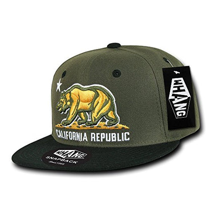 Whang Snapbacks - color: Olive/Black