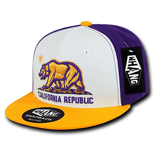 Whang Snapbacks - color: White/Gold/Purple