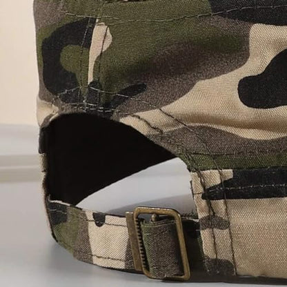 2 Pack Cadet Army Caps Flat Top Military Hats for Men Women - color: Jungle Camo