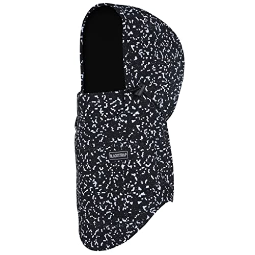 BLACKSTRAP Team Hood Dual Layer Adjustable Balaclava Ski Mask Compatible, Adult Unisex - color: Digital Bw