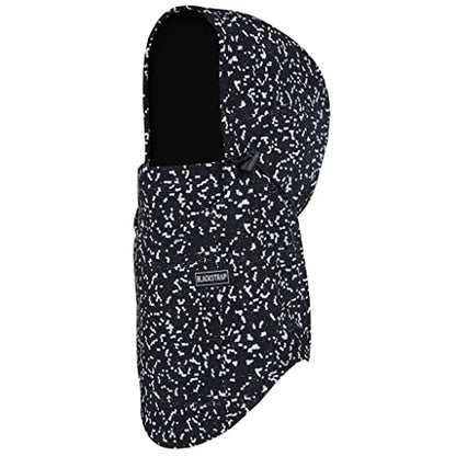 BLACKSTRAP Team Hood Dual Layer Adjustable Balaclava Ski Mask Compatible, Adult Unisex - color: Digital Bw