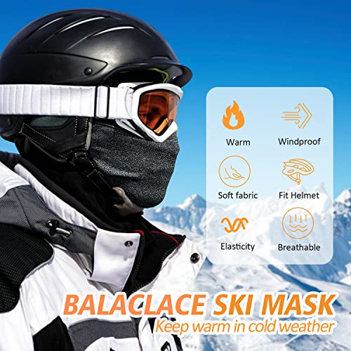 KGC Winter Balaclava for Men Women, Thermal Ski Mask Cold Weather Face Mask - color: Dark-grey