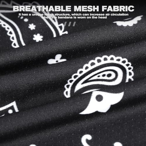 YANIKY Bandanas Skull Caps for Men, Do Rag Women Breathable Helmet Liner - color: Fashion Style Black