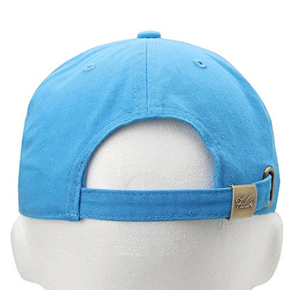 Falari Classic Baseball Cap Dad Hat 100% Cotton Soft Adjustable Size - color: Turquoise
