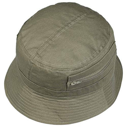 Lipodo Kibbuz Bucket Hat Packable Travel Men Women Summer Winter - color: Olive, size: 6 7/8