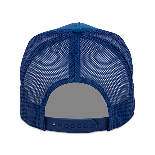 Lids Blank Basic Foam Trucker Adjustable Snapback Hat - color: Teal/Teal