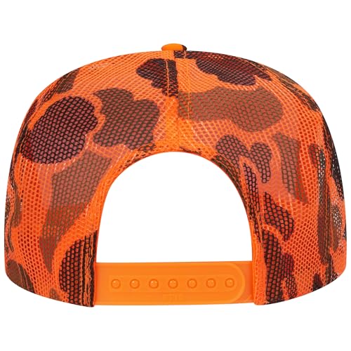 BROTHER TRUCKERS Choosin' Texas Distressed Mesh Back Hat - color: Orange Camo