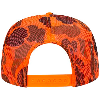 BROTHER TRUCKERS Choosin' Texas Distressed Mesh Back Hat - color: Orange Camo