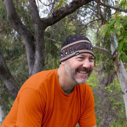 Zanheadgear® Helmet Liner Beanie SportFlex® Series - color: Black & White Flag