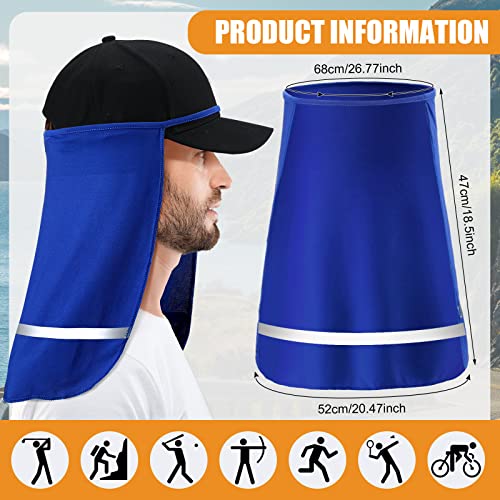Janmercy 6 Pcs UV Sun Protection Neck for Men Reflective Neck Shade Multifunctional 2 in 1 Face Covering for Outdoor Sports - color: Multicolor