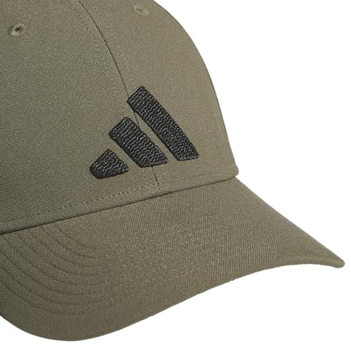 adidas Men's Gameday Stretch Fit Hat - color: Olive Strata Green/Black/Offseason, size: Small-Medium