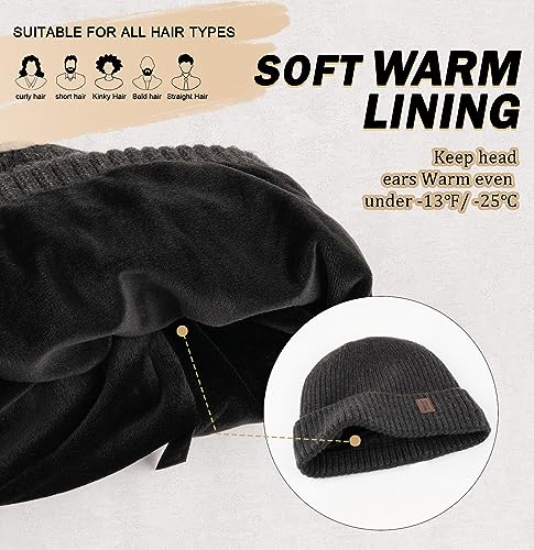 Wmcaps Winter Beanie for Men Women Fleece Lined Hat Warm Cuffed - color: Slate Gray