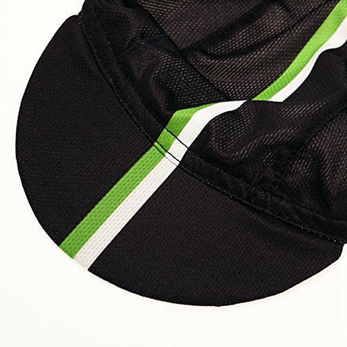 Weimostar Polyester Men Cycling Bike Bicycle Cap MTB Hat Sweat Wicking - color: Green Black