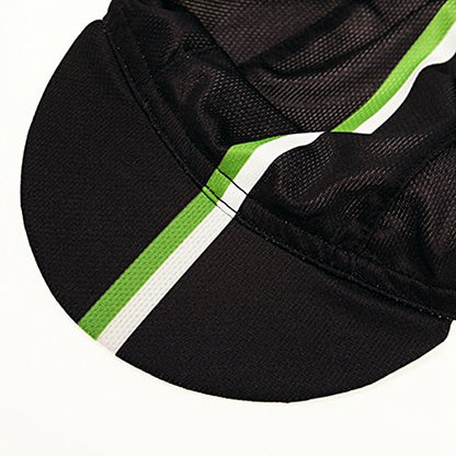 Weimostar Polyester Men Cycling Bike Bicycle Cap MTB Hat Sweat Wicking - color: Green Black
