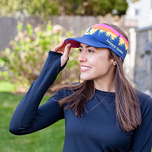 Gone For a Run Running Visor - Comfort Performance - One Size Fits Most - color: Happy Hour