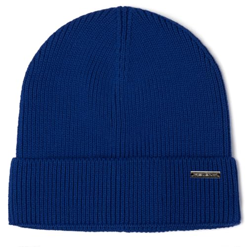 Revony 100% Cotton Men’s Skull Beanie – Soft, Structured, Everyday Comfort - color: Royal Blue