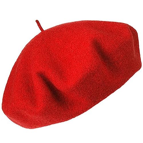 French Beret Hats for Women - Classic and Stylish Women's Beret Collection for Effortless Chic, Perfect for Any Occasion - color: Red