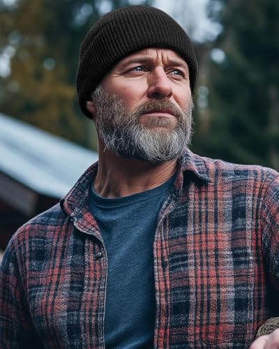 Winter Hats & Black Beanies for Men Women， No-Logo and Fleece-Lined - color: Black