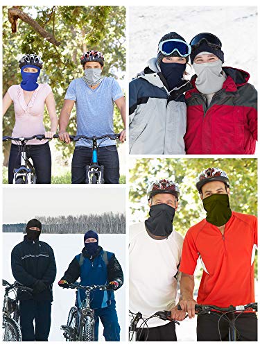 SATINIOR 9 Pcs Ski Mask Men Balaclava Pasa Montañas para Hombre Hood Protection Full Face Cover Cooling Neck Gaiter Bandana - color: Classic Colors