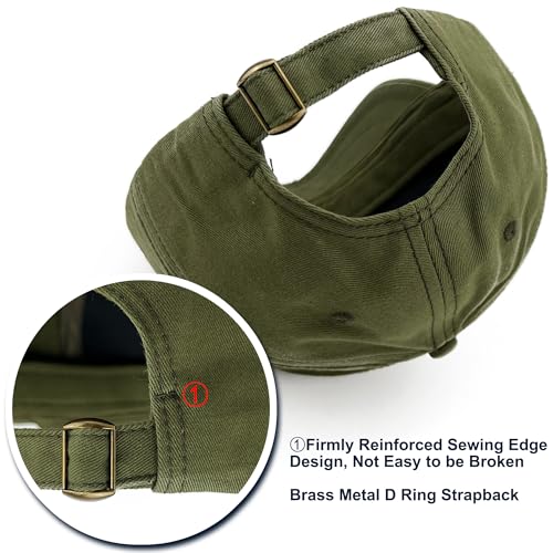 Loneshark Short Brim Baseball Hat for Running Small Bill Umpire Cap - color: Green