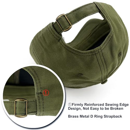 Loneshark Short Brim Baseball Hat for Running Small Bill Umpire Cap - color: Green
