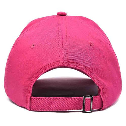 DALIX Baseball Cap Dad Hat Plain Men Women Cotton Adjustable Blank Unstructured Soft - color: Hot Pink