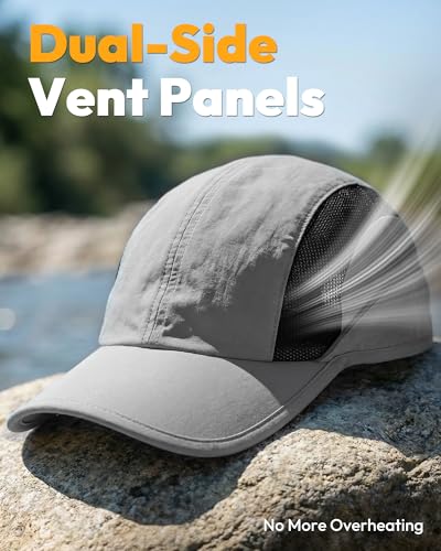 Mens Womens Baseball Caps Hat Breathable Sun Protection Running Golf Hats for Men Women for Outdoor Activities - color: Dark Grey