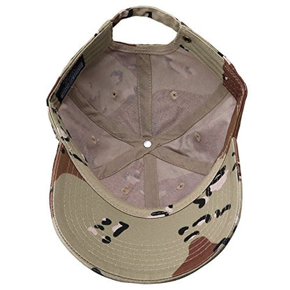 Falari Classic Baseball Cap Dad Hat 100% Cotton Soft Adjustable Size - color: Camouflage - Desert